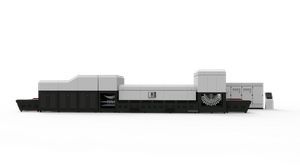 Combinação de janela lateral de carro/ônibus e janela traseira máquina de forno de têmpera de vidro curvo para economizar lugar e custo